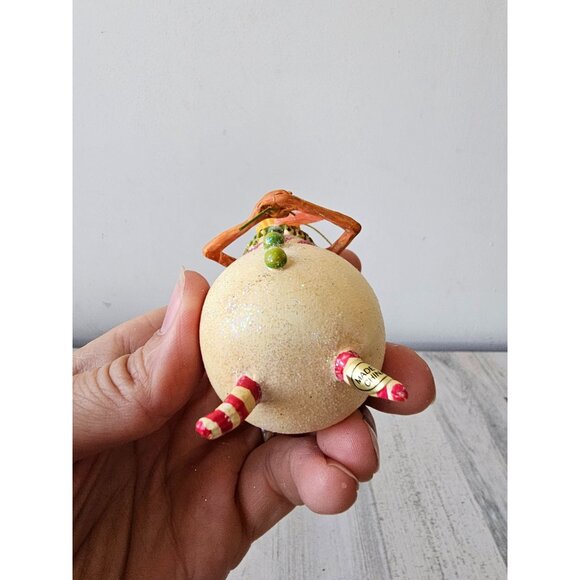 Vintage dept 56 glitter lollipop snowman sparkle pastel Xmas tree - Picture 8 of 9